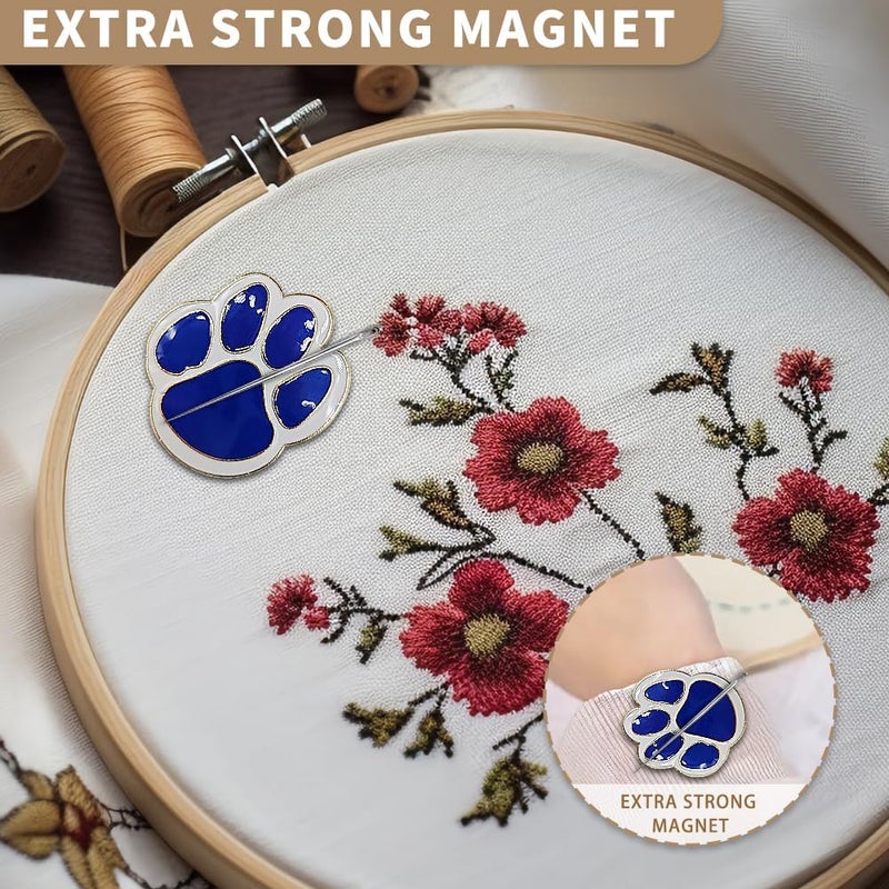 VODOZAVA Needle Minder Magnet, Magnetic Needle Minder, Needle Minders Magnetic Cross Stitch Accessories, Magnetic Needle Holder, Life Tree, Butterfly, Cats, Owl, Heart (CatClaw) - Image 3